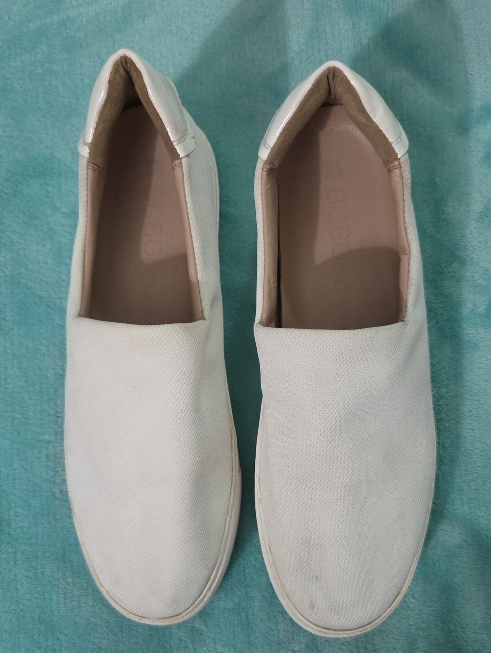 BCBGeneration White Slip-On Canvas Flats